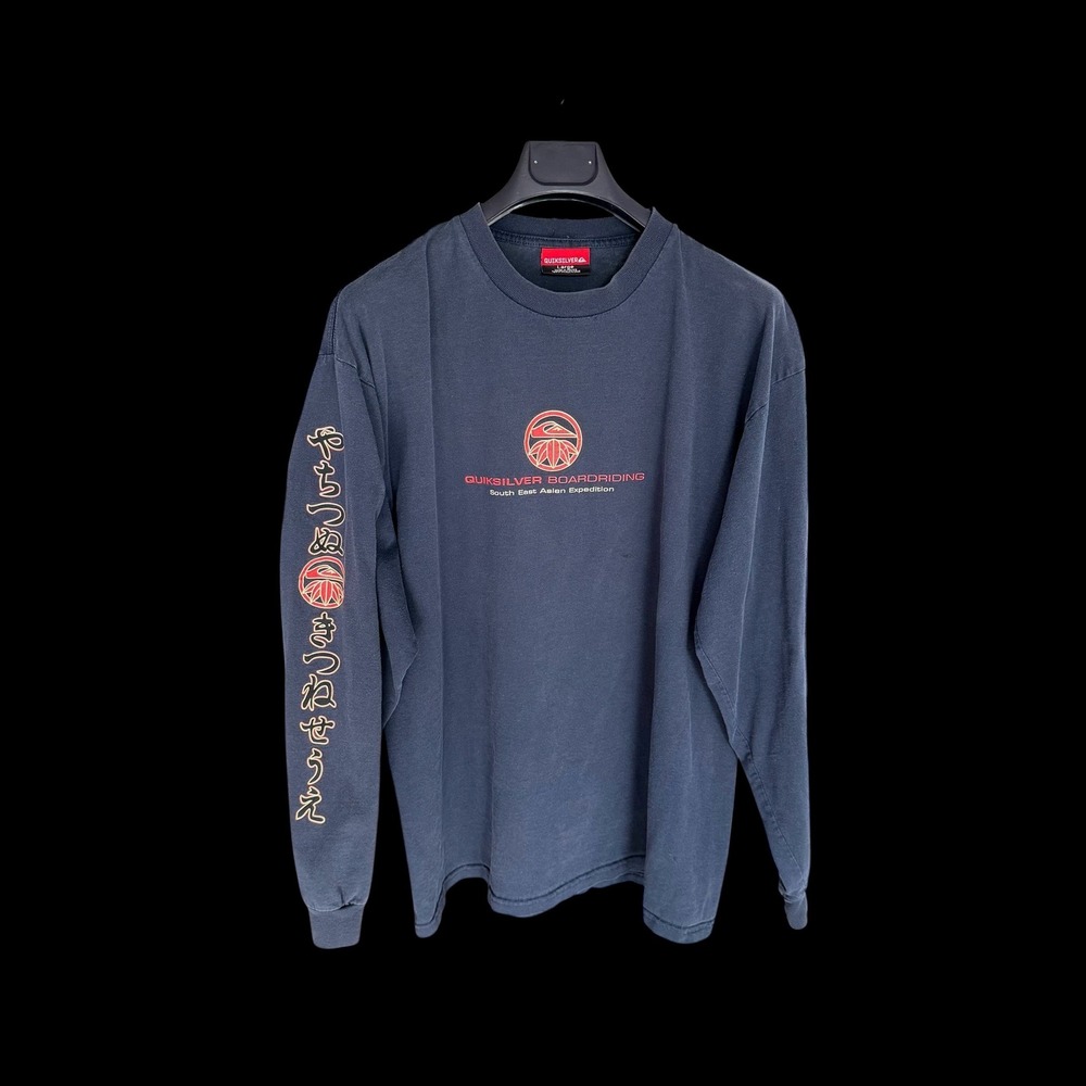 90's Quiksilver Boardriding South‎ East Asian Expedition Long Sleeve Shirt Large